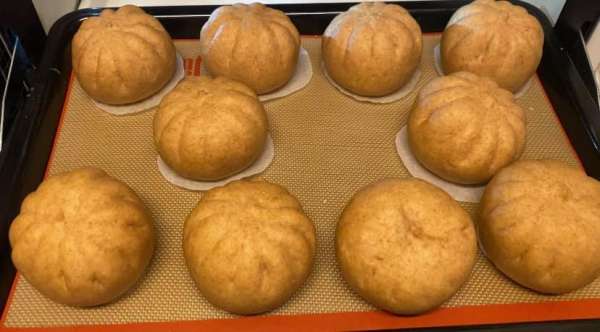 Cách làm Bánh Bao Chay, Bánh Bao DIET giảm cân, BÁNH BAO BỘT MÌ NGUYÊN CÁM 10