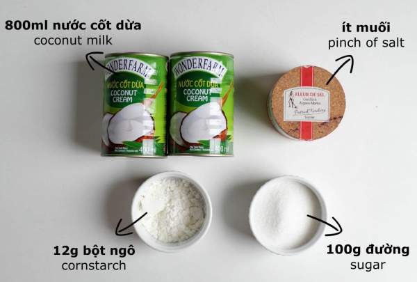 [Công Thức] Cách Làm Kem Dừa, không kem tươi, không sữa đặc 2