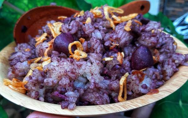 Món ăn từ quả Trám đen : Xôi trám & Trám nhồi thịt 72