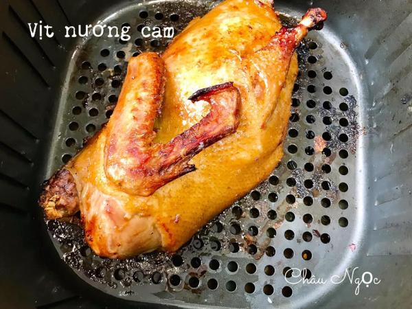 Cách nướng Vịt - VỊT NƯỚNG CAM với nồi chiên không dầu 8